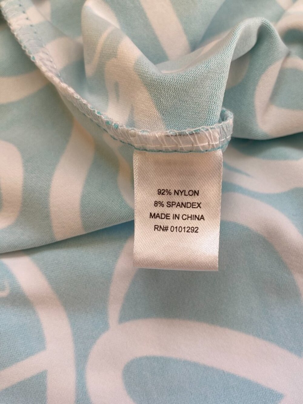 LULU B turquoise white sleeveless UPF dress size small - Picture 4 of 5